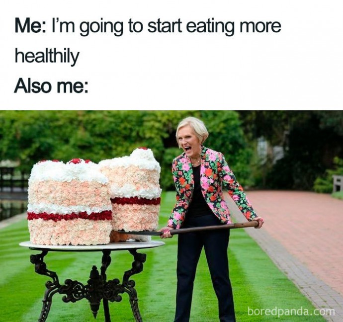 Funny Memes for People Who Relate to Struggles of Eating Healthilly