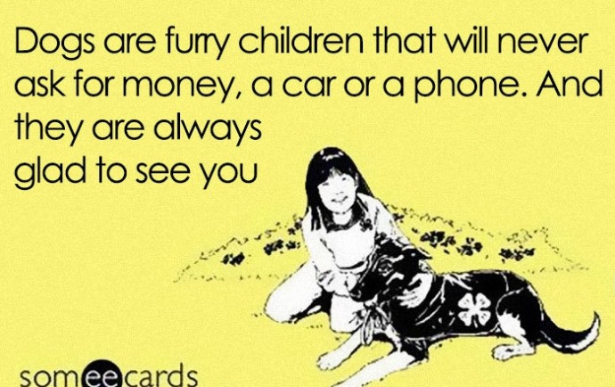 Funny pics from people who prefer pets over kids. Just for fun