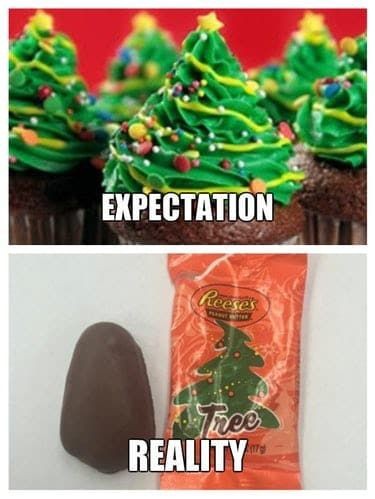 Expectation vs reality on Christmas