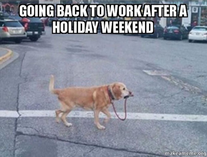 Going back to work memes