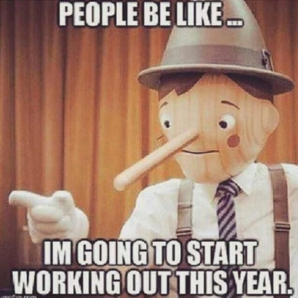 Funny New Year's resolution memes