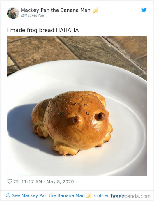 Some Posts Where People Share Their Attempts at Baking Frog Bread